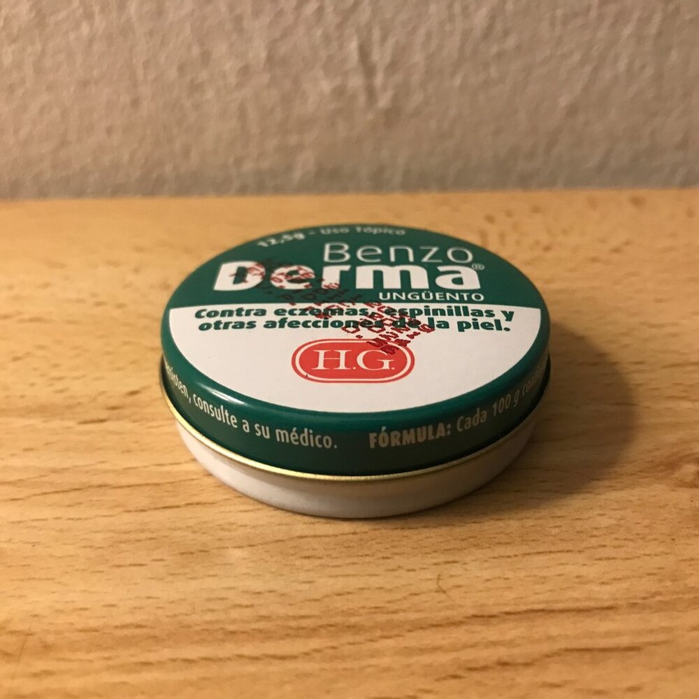 Benzo Derma Ointment By H.G. Laboratory Ecuador Salicylic Acid NEW - Picture 3 of 3